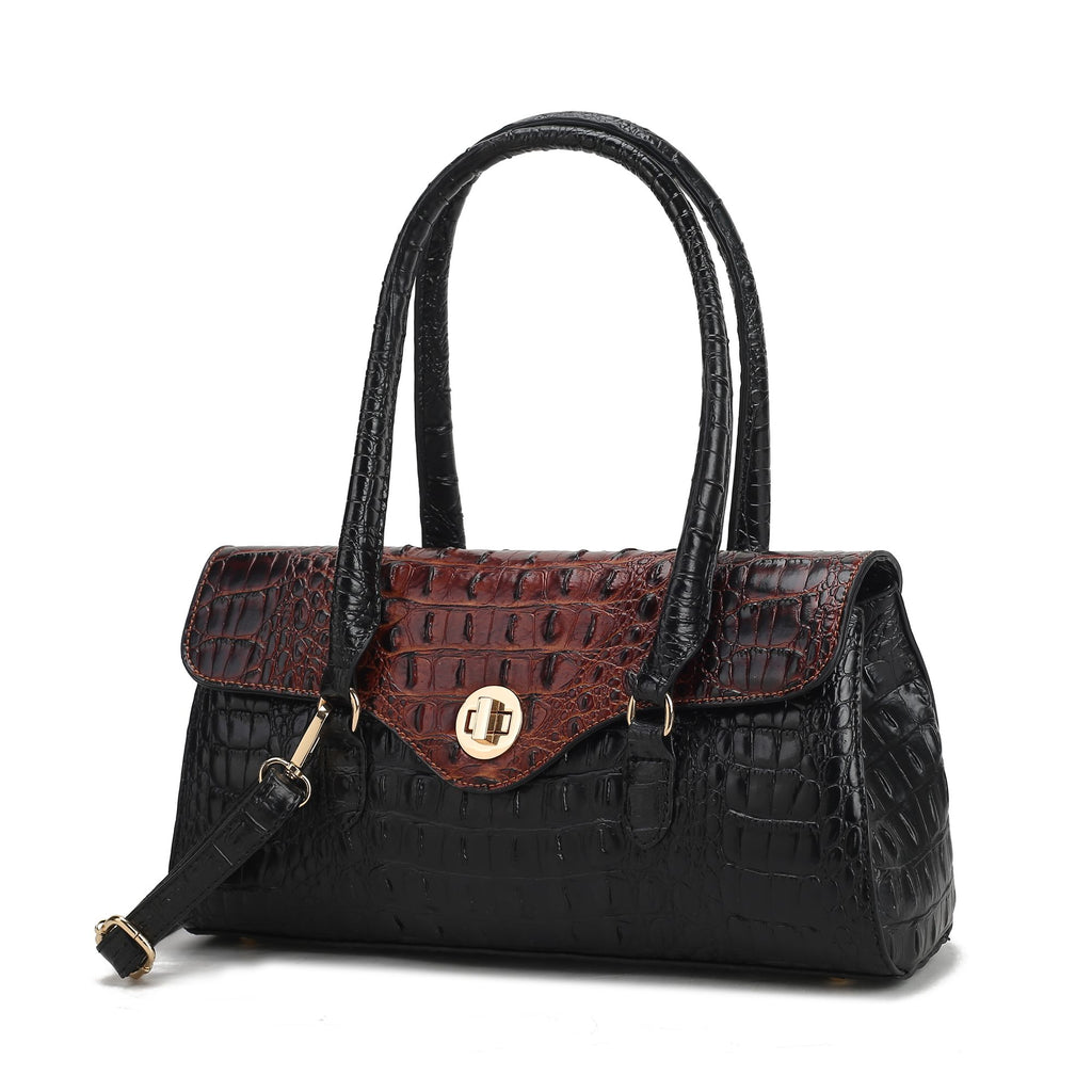 MKF Collection Liviana Shoulder Women's Elegant Bag Croc-Embossed by Mia K.