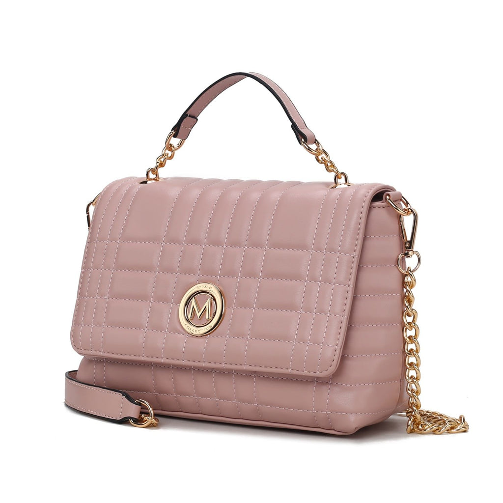 MKF Collection Lola Quilted Vegan Leather Women's Shoulder Bag by Mia K