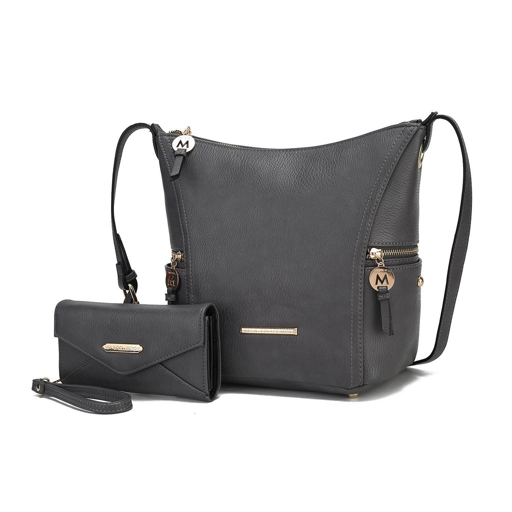 MKF Collection Lux Hobo Bag with Wallet by Mia K