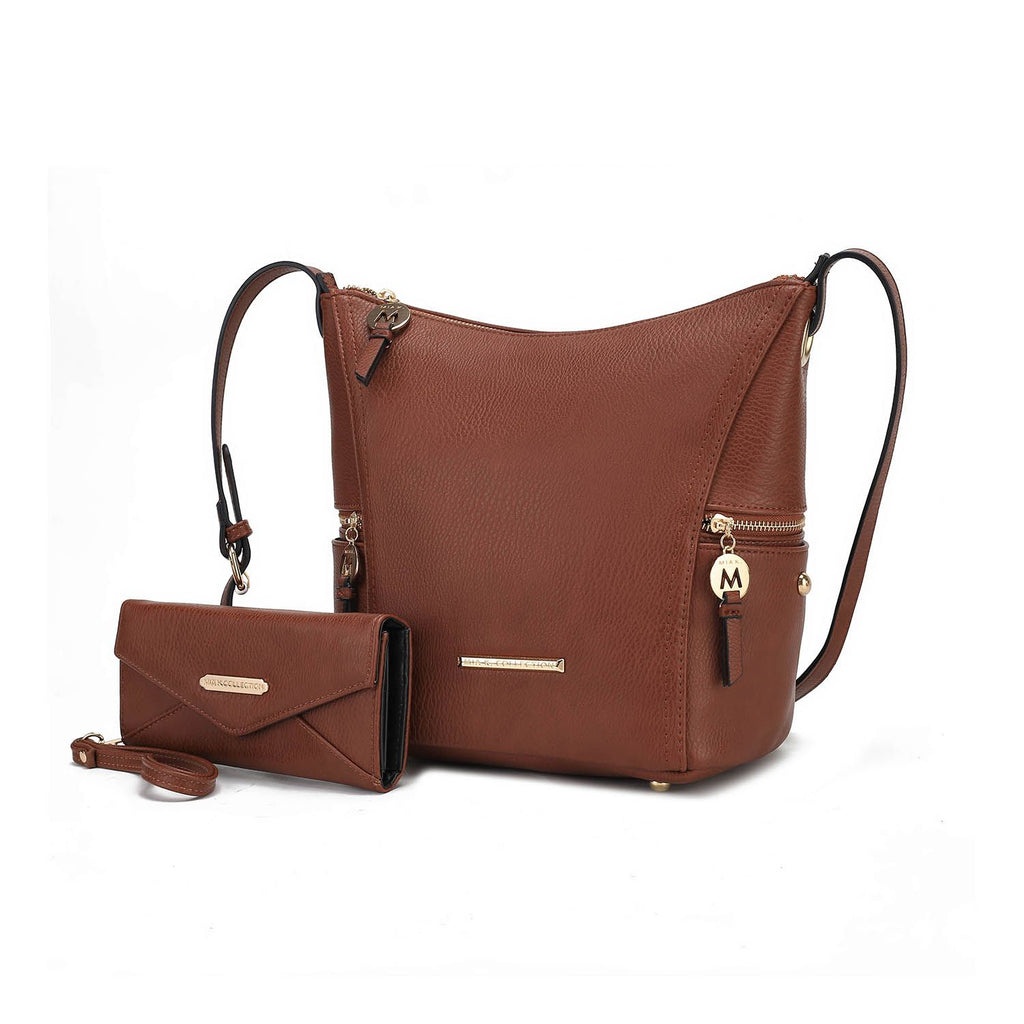 MKF Collection Lux Hobo Bag with Wallet by Mia K