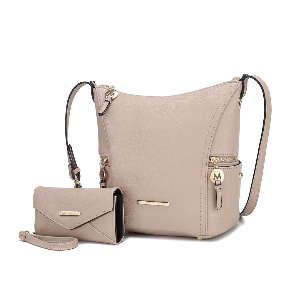 MKF Collection Lux Hobo Bag with Wallet by Mia K