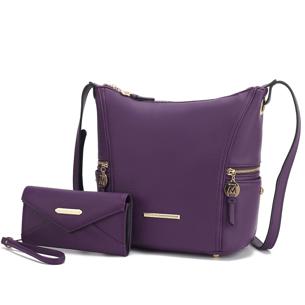 MKF Collection Lux Hobo Bag with Wallet by Mia K