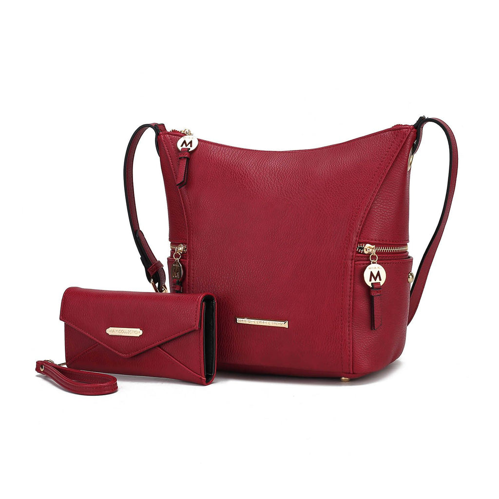 MKF Collection Lux Hobo Bag with Wallet by Mia K