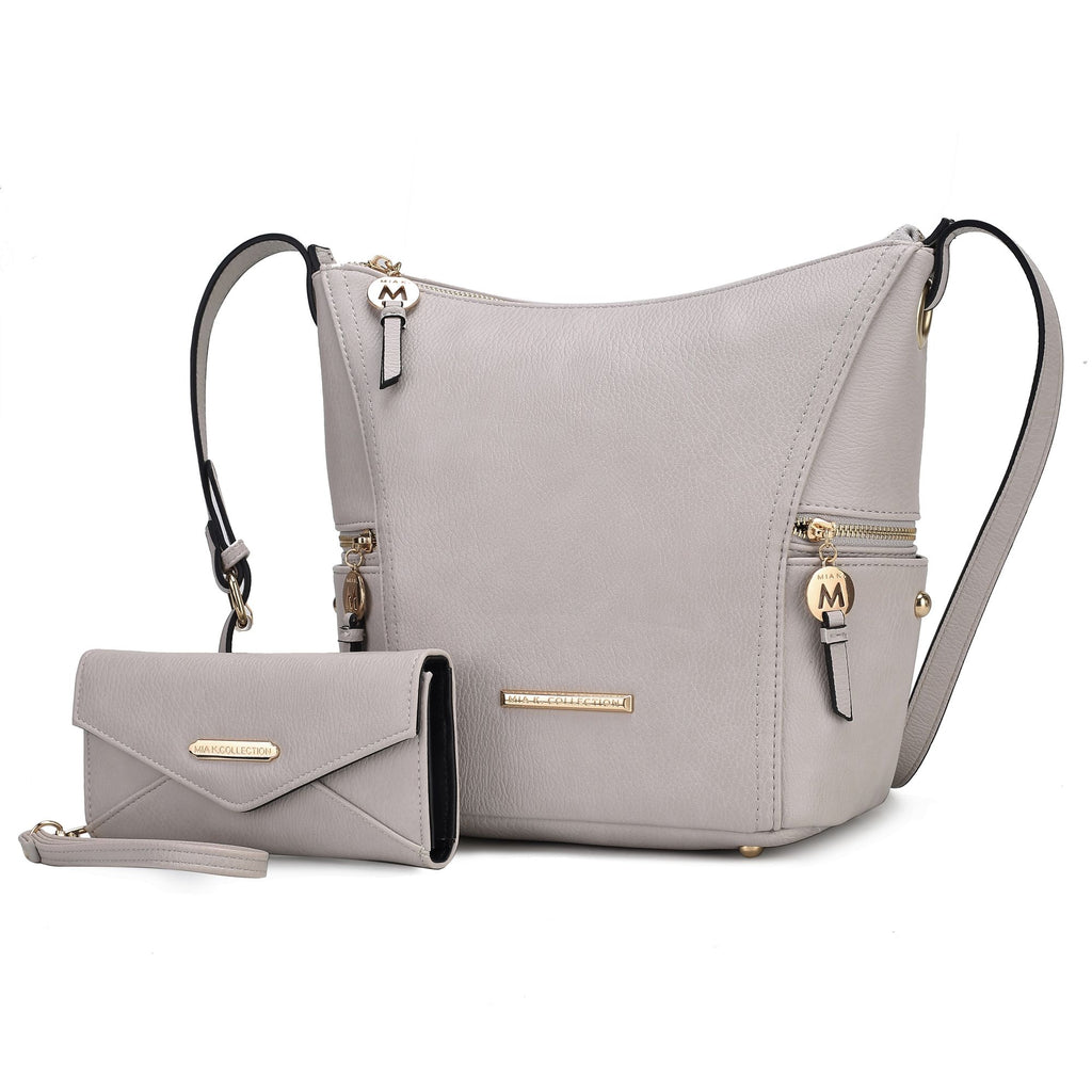MKF Collection Lux Hobo Bag with Wallet by Mia K