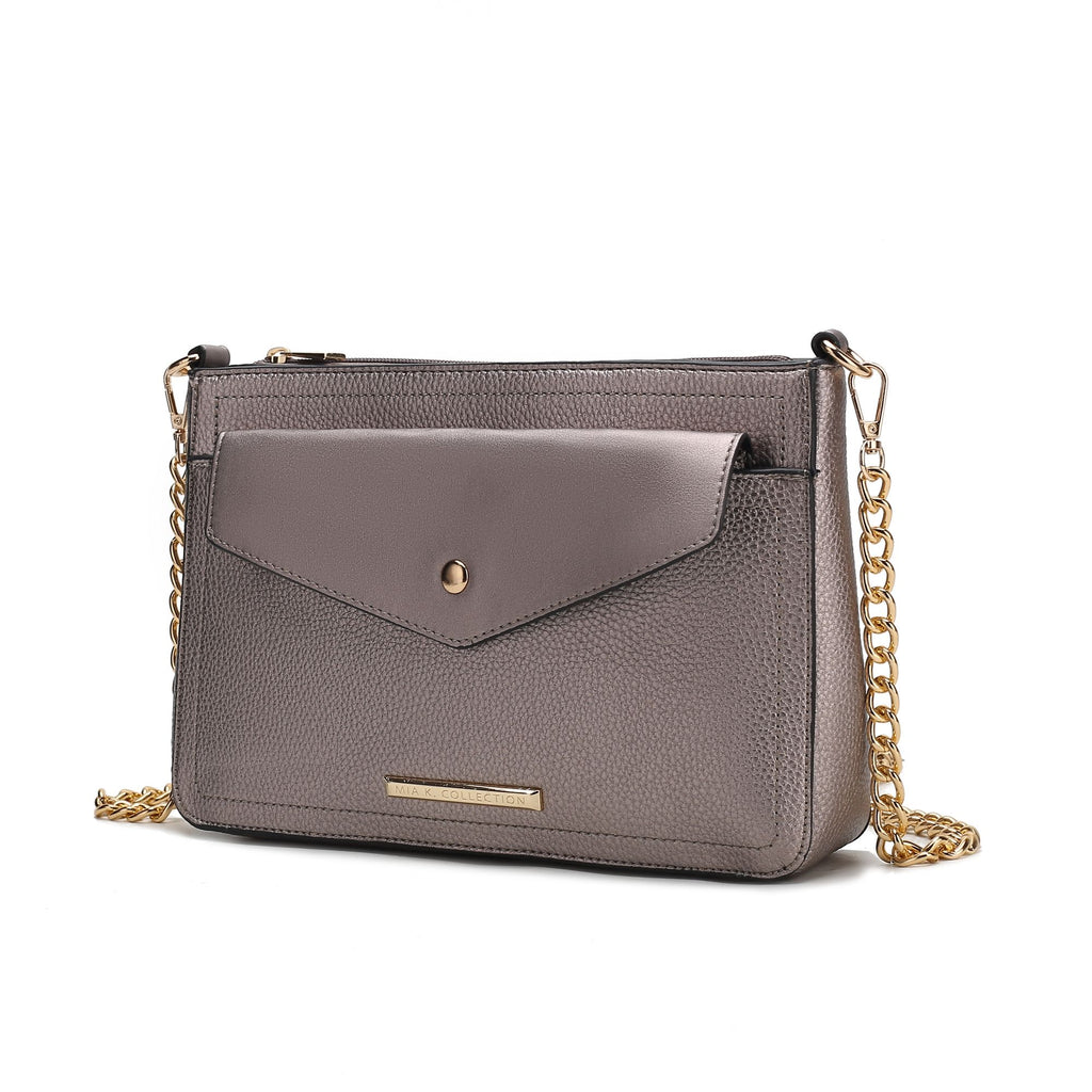 MKF Collection Maribel Crossbody Handbag Vegan Leather Women by Mia K