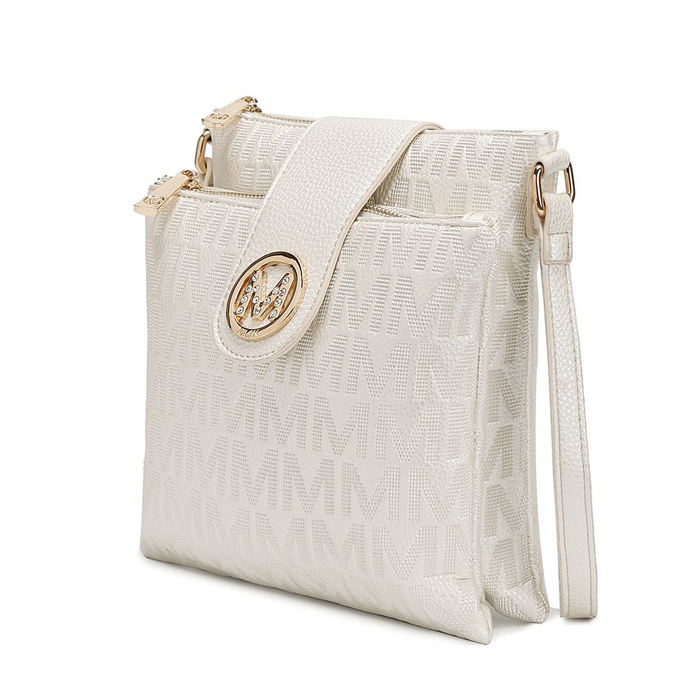 MKF Collection Marietta M Signature Womens Handbag Crossbody Bag by Mia K