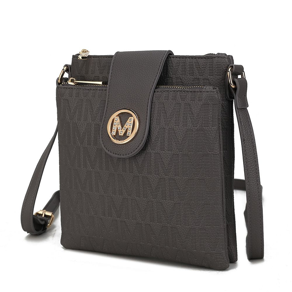 MKF Collection Marietta M Signature Womens Handbag Crossbody Bag by Mia K