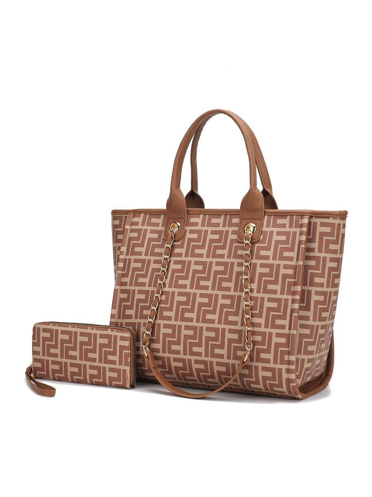 MKF Collection Marlene Vegan Leather Women Tote Bag with Wallet by Mia k