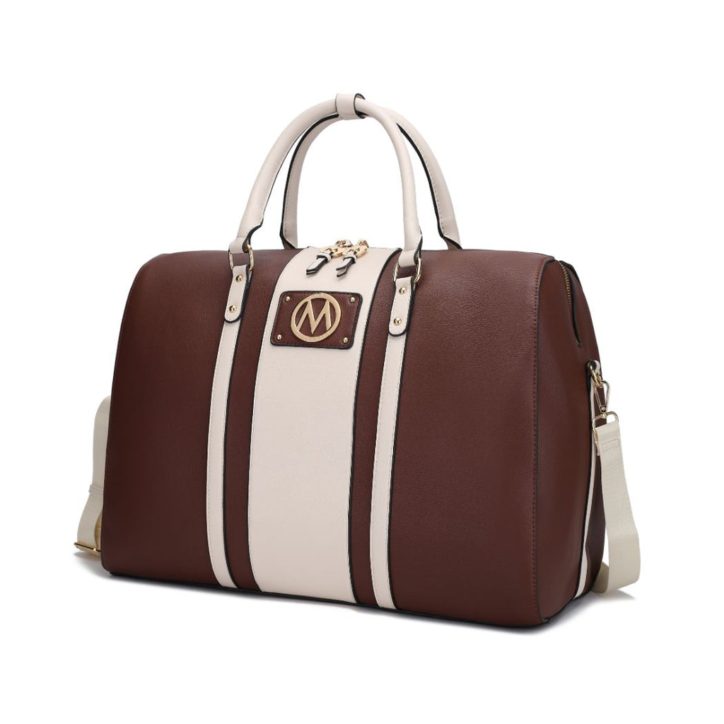 MKF Collection Melissa Women's Vegan Lather Duffle Bag By Mia K
