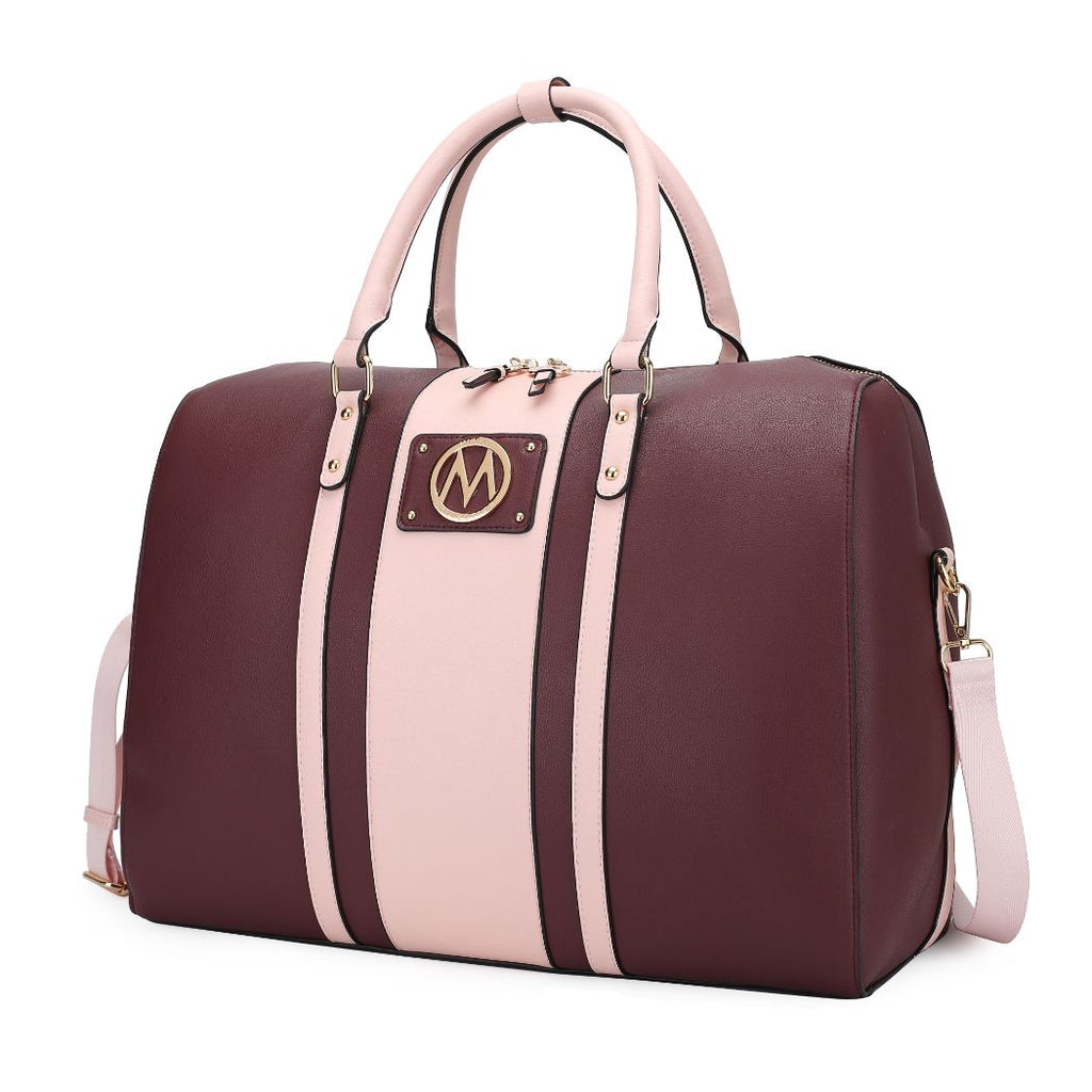 MKF Collection Melissa Women's Vegan Lather Duffle Bag By Mia K