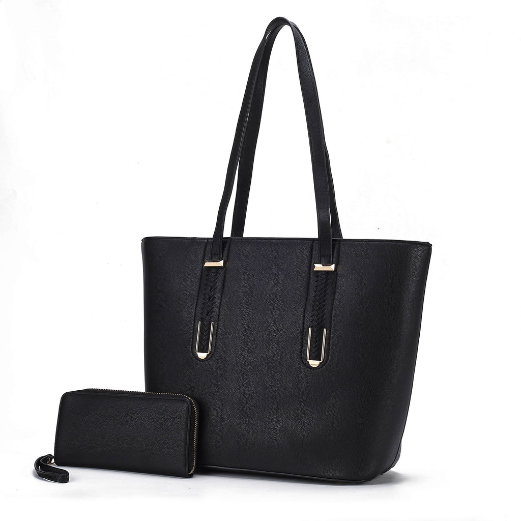 MKF Collection Mina Vegan Leather Women Tote and Wristlet Wallet by Mia K