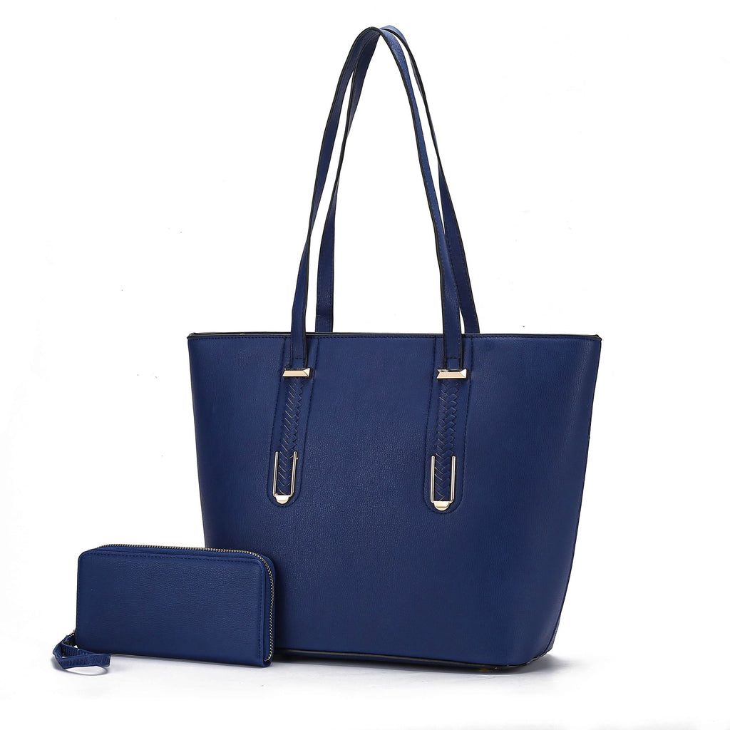 MKF Collection Mina Vegan Leather Women Tote and Wristlet Wallet by Mia K