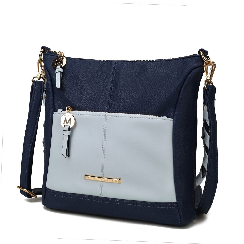 MKF Collection Nala Vegan Shoulder Handbag Color-block Leather Women by Mia k