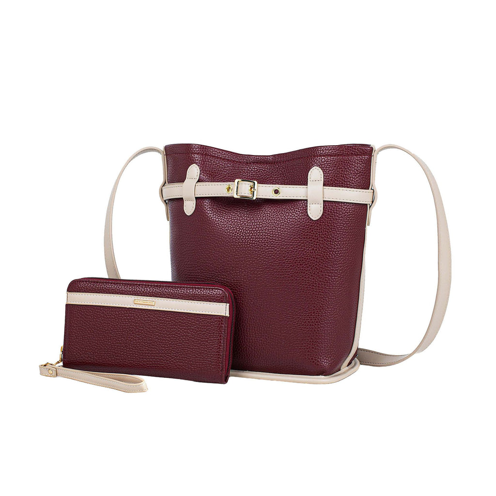 MKF Collection Odette 2-Piece Bucket Bag & Wallet by Mia K