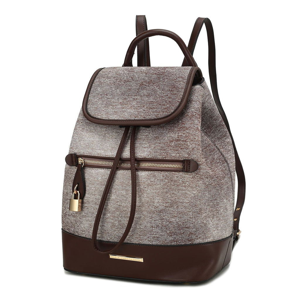 MKF Collection Porsha Vegan Leather Women Backpack by Mia K