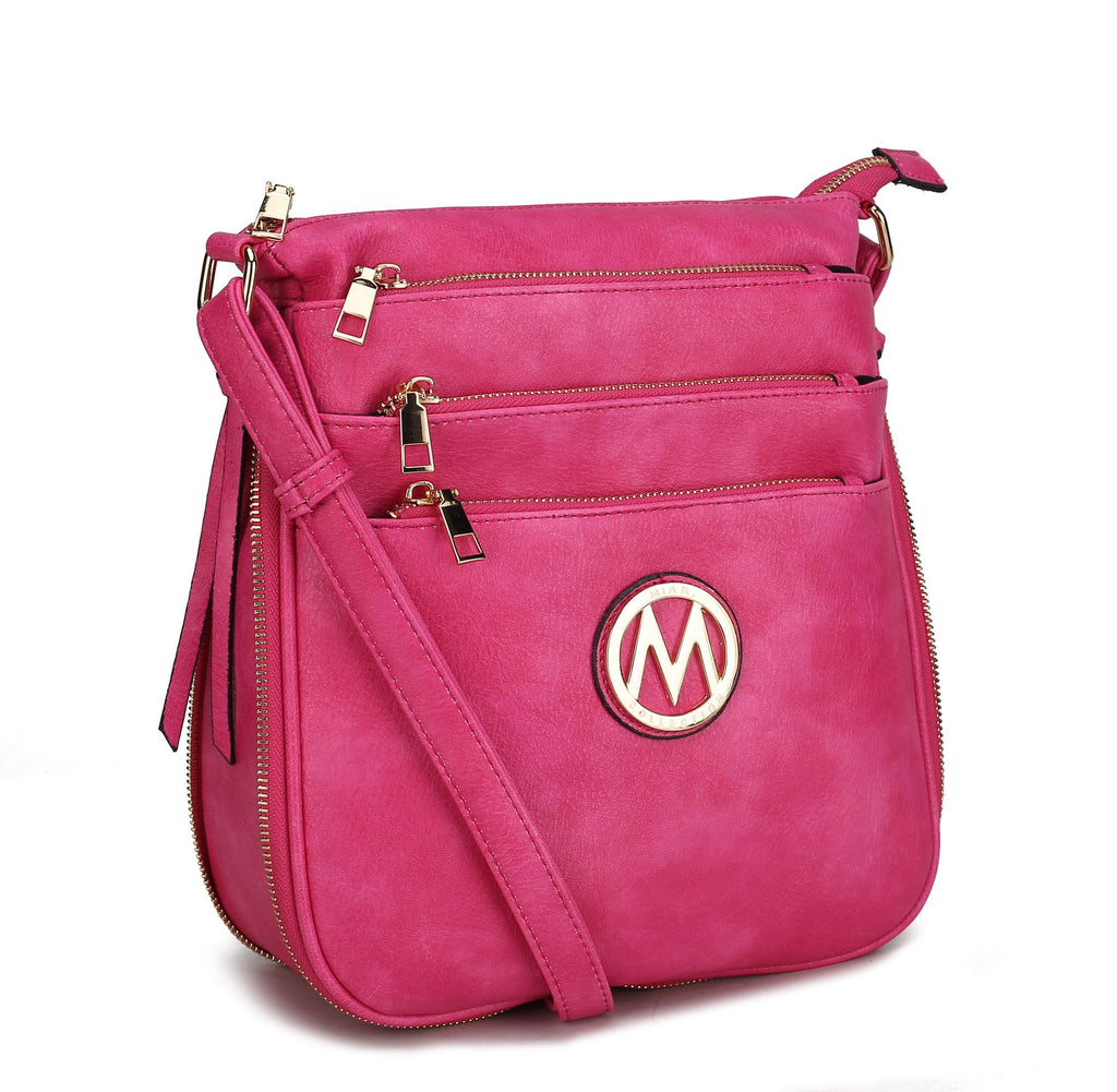 MKF Collection Salome Expandable Multi Compartment Crossbody Handbag by Mia K