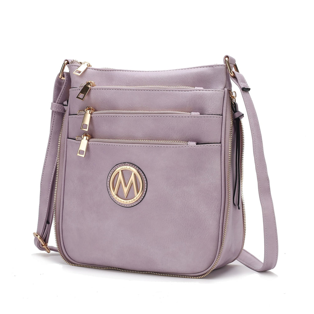 MKF Collection Salome Expandable Multi Compartment Crossbody Handbag by Mia K
