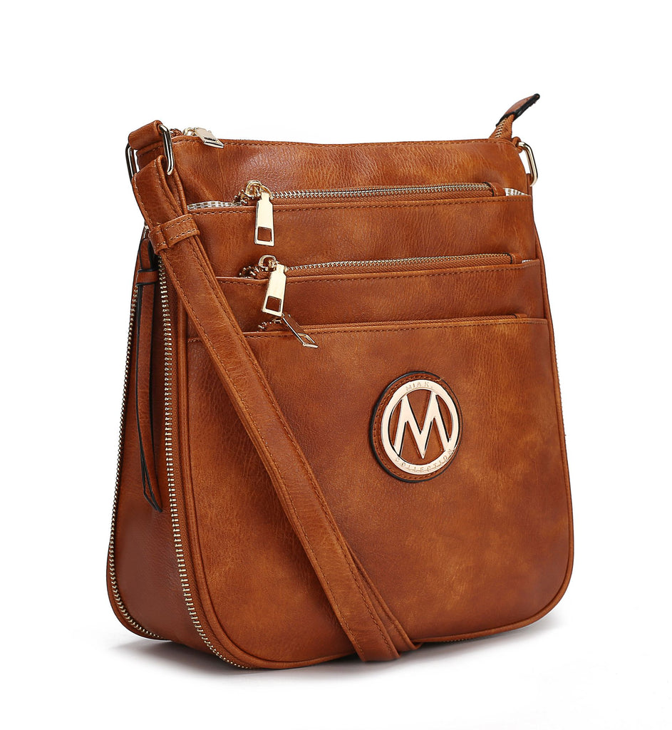 MKF Collection Salome Expandable Multi Compartment Crossbody Handbag by Mia K