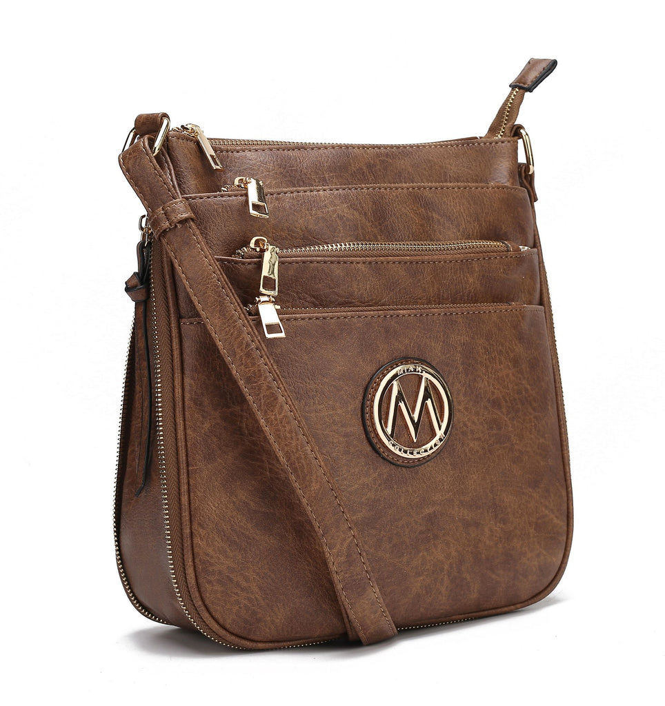 MKF Collection Salome Expandable Multi Compartment Crossbody Handbag by Mia K
