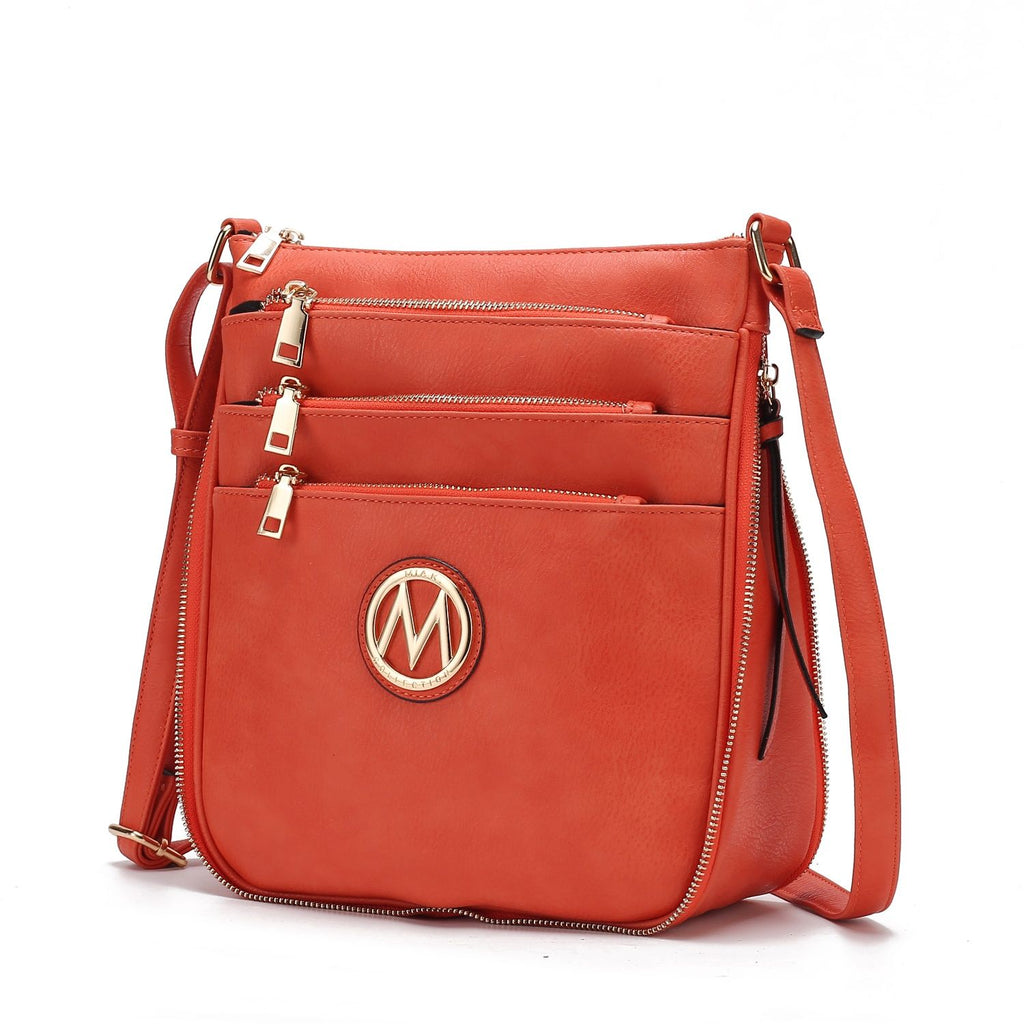 MKF Collection Salome Expandable Multi Compartment Crossbody Handbag by Mia K