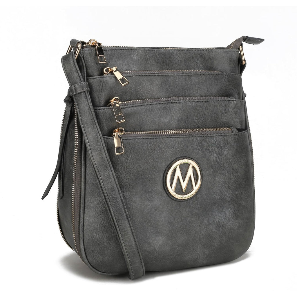 MKF Collection Salome Expandable Multi Compartment Crossbody Handbag by Mia K