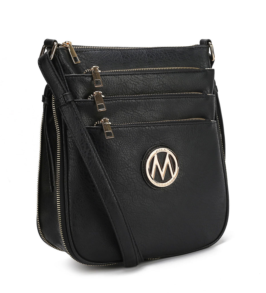 MKF Collection Salome Expandable Multi Compartment Crossbody Handbag by Mia K