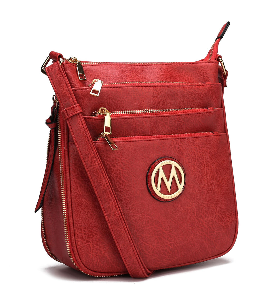 MKF Collection Salome Expandable Multi Compartment Crossbody Handbag by Mia K