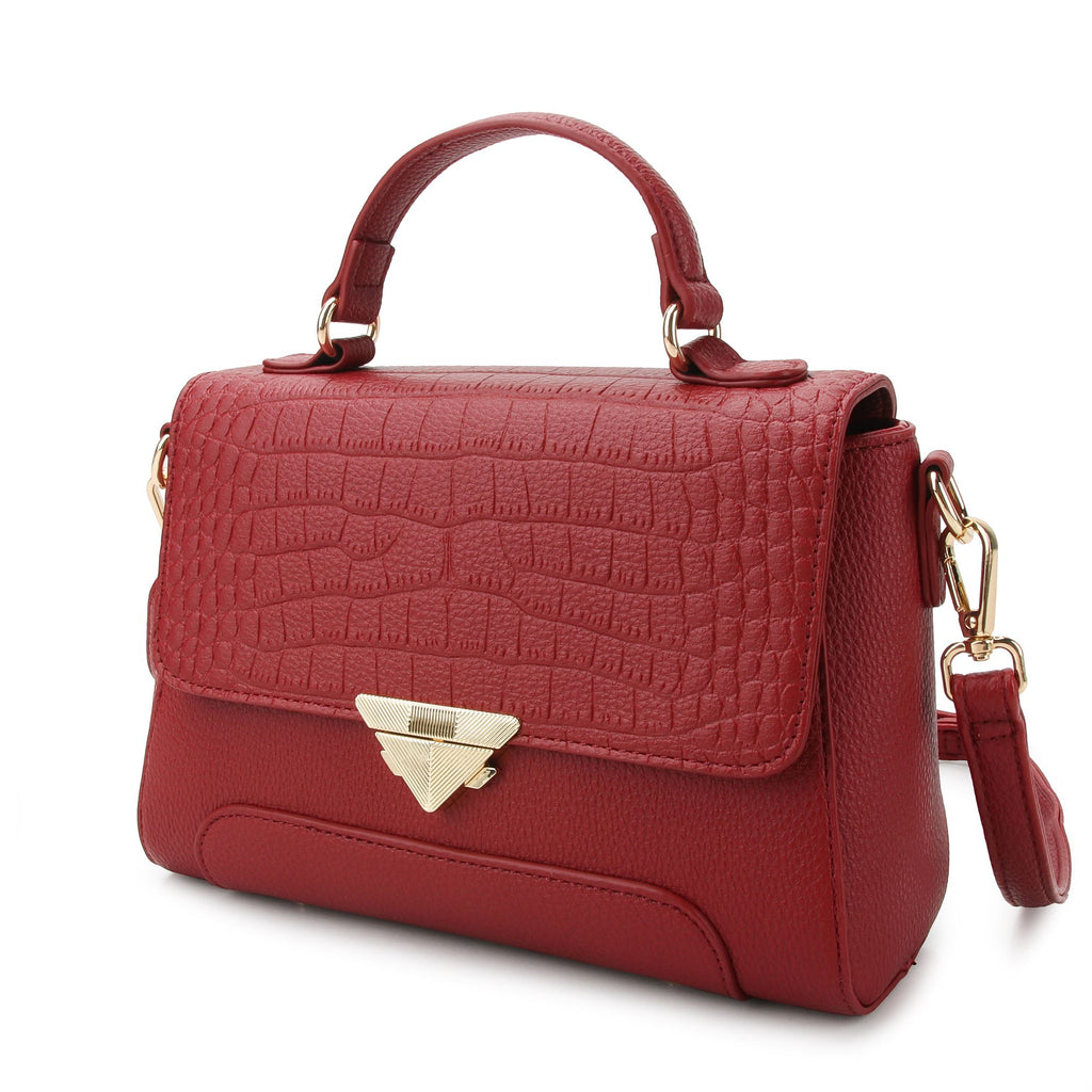 MKF Collection Saphira Vegan Leather Satchel Bag by Mia K