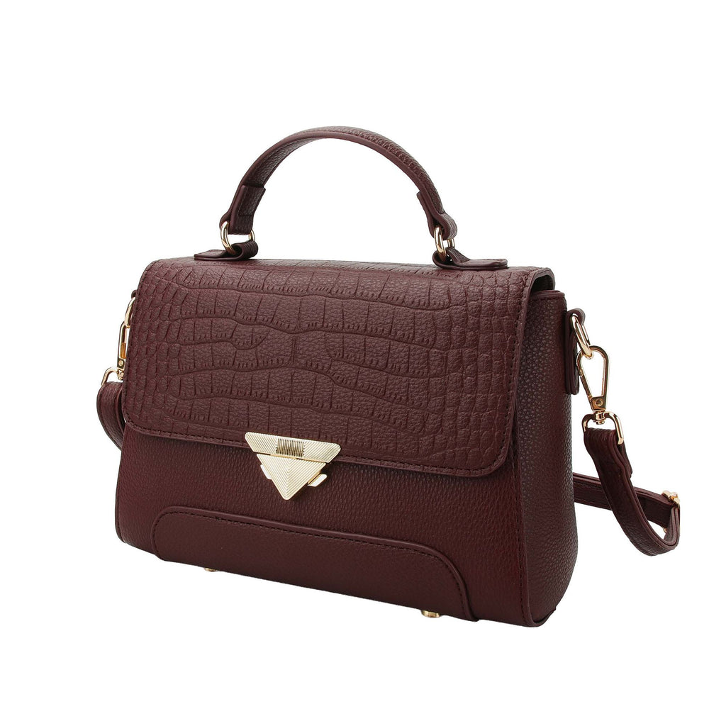 MKF Collection Saphira Vegan Leather Satchel Bag by Mia K
