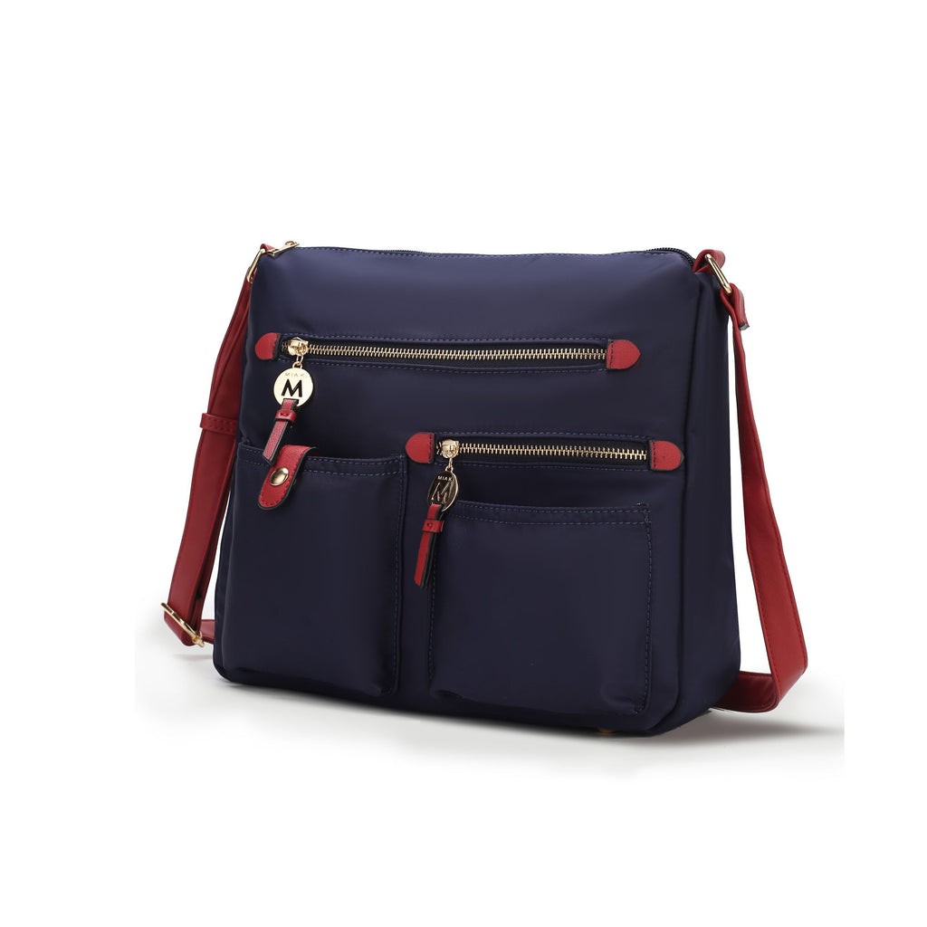 MKF Collection Serena Color-Block Nylon Women Shoulder Bag by Mia K