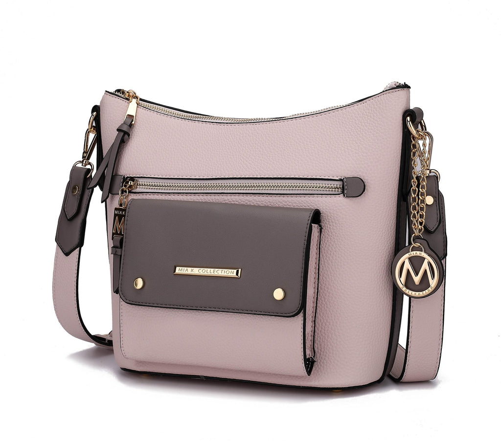 MKF Collection Serenity Color Block Vegan Leather Women Crossbody Bag by Mia K