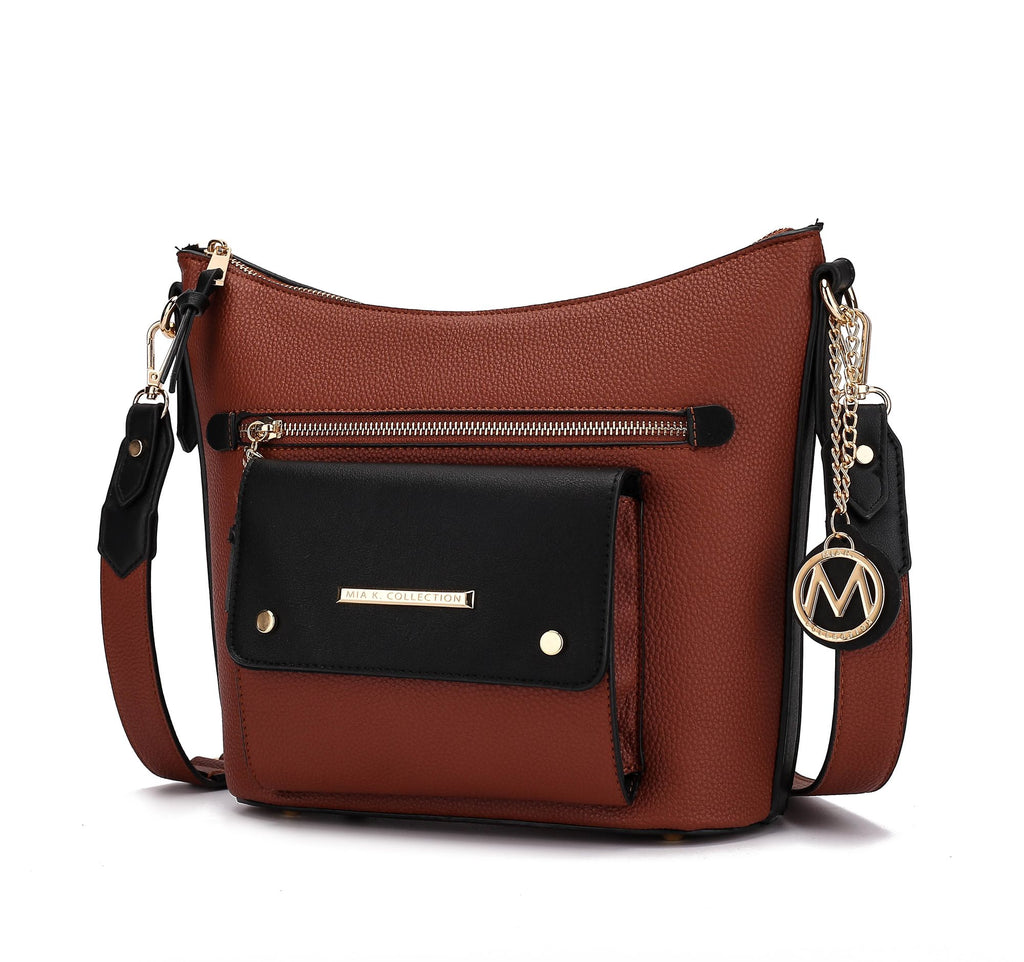 MKF Collection Serenity Color Block Vegan Leather Women Crossbody Bag by Mia K