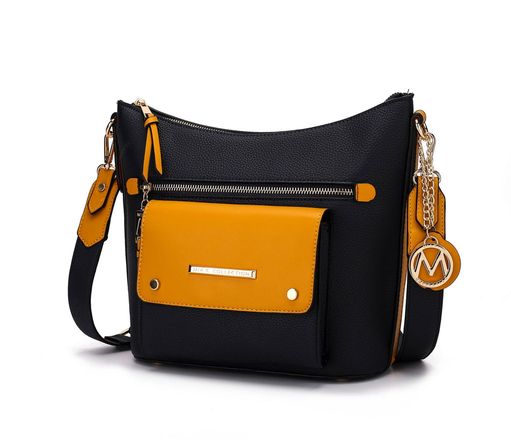 MKF Collection Serenity Color Block Vegan Leather Women Crossbody Bag by Mia K