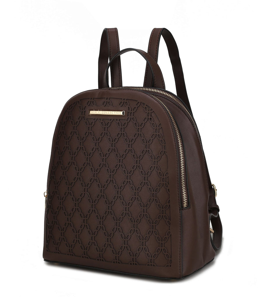 MKF Collection Sloane Vegan Leather Multi-Compartment Backpack by Mia K.