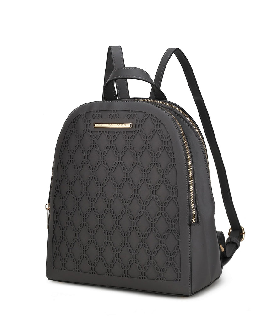 MKF Collection Sloane Vegan Leather Multi-Compartment Backpack by Mia K.