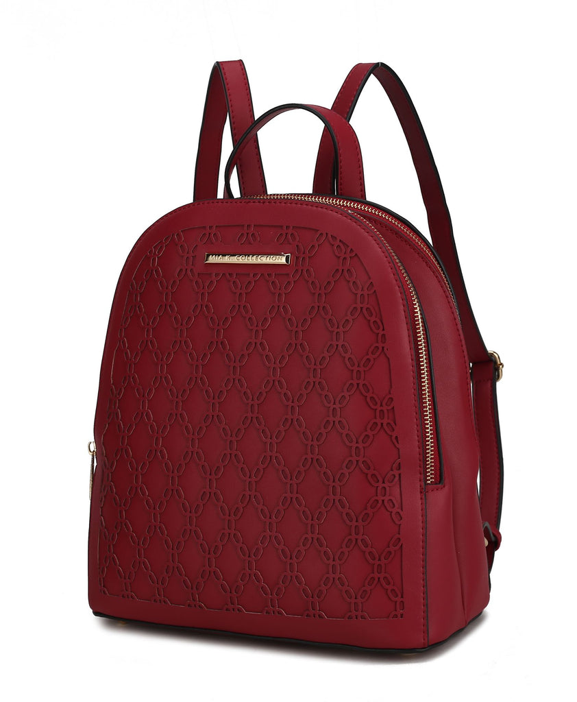MKF Collection Sloane Vegan Leather Multi-Compartment Backpack by Mia K.