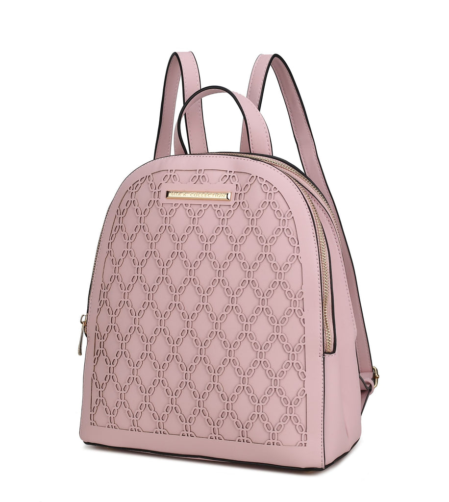 MKF Collection Sloane Vegan Leather Multi-Compartment Backpack by Mia K.