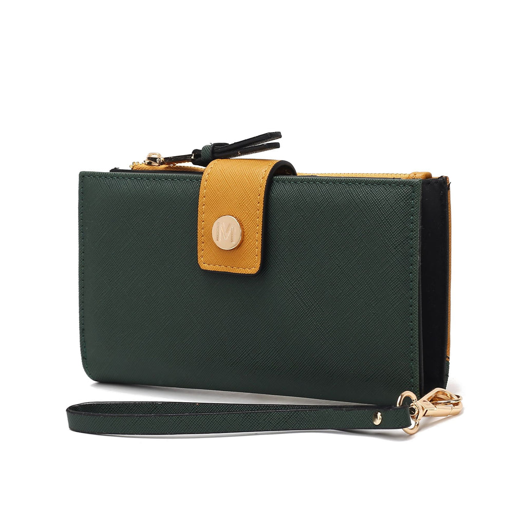 MKF Collection Solene Vegan Leather Women Wristlet Wallet by Mia K