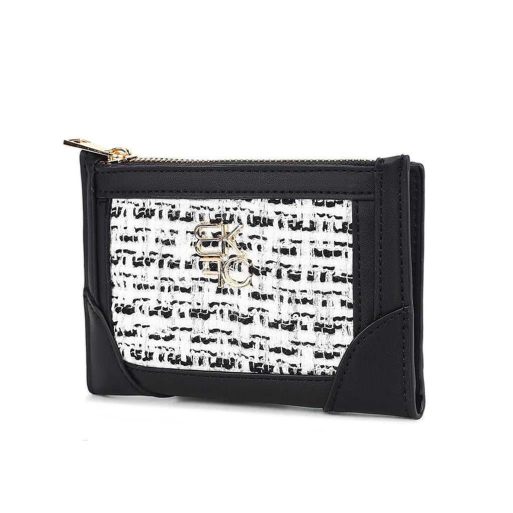 MKF Collection Sonnet Bi-Fold Wallet with Zip Coin Pocket for Women by Mia K