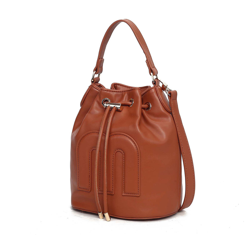 MKF Collection Soraya Buckle Shoulder Bag Faux Leather Handbag by Mia K