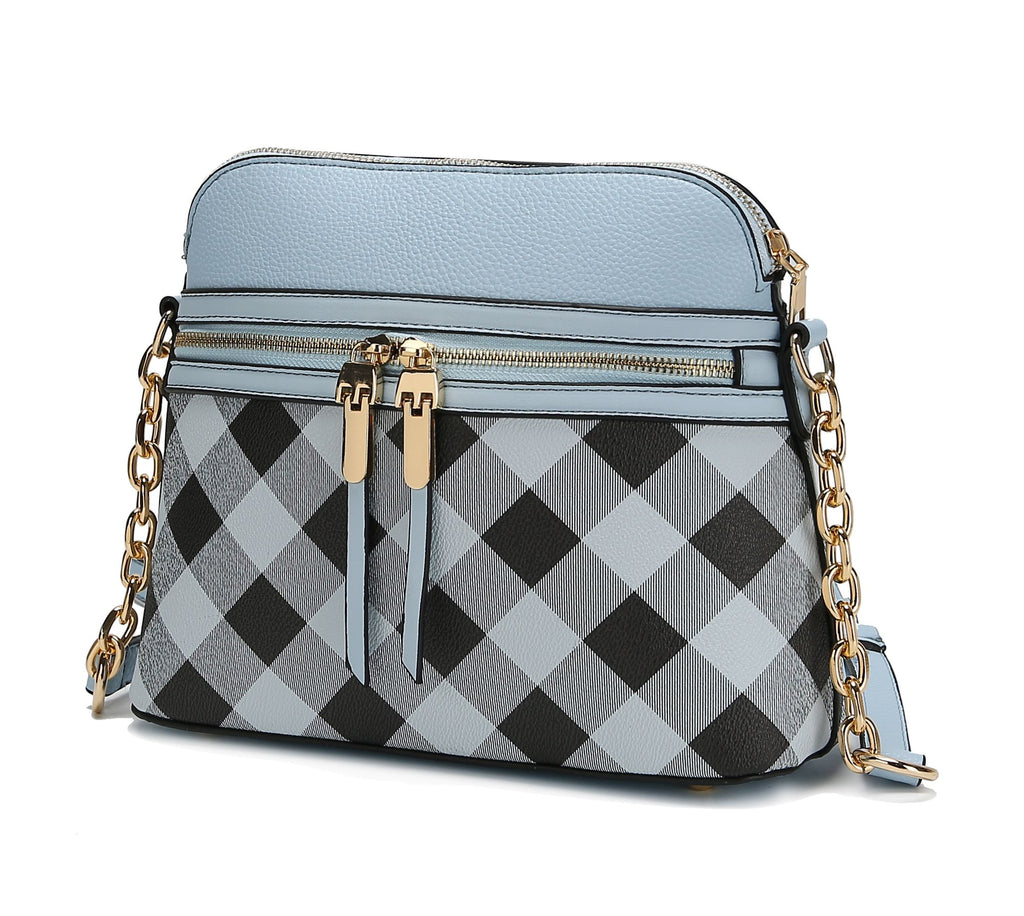 MKF Collection Suki Checkered Crossbody Handbag by Mia K