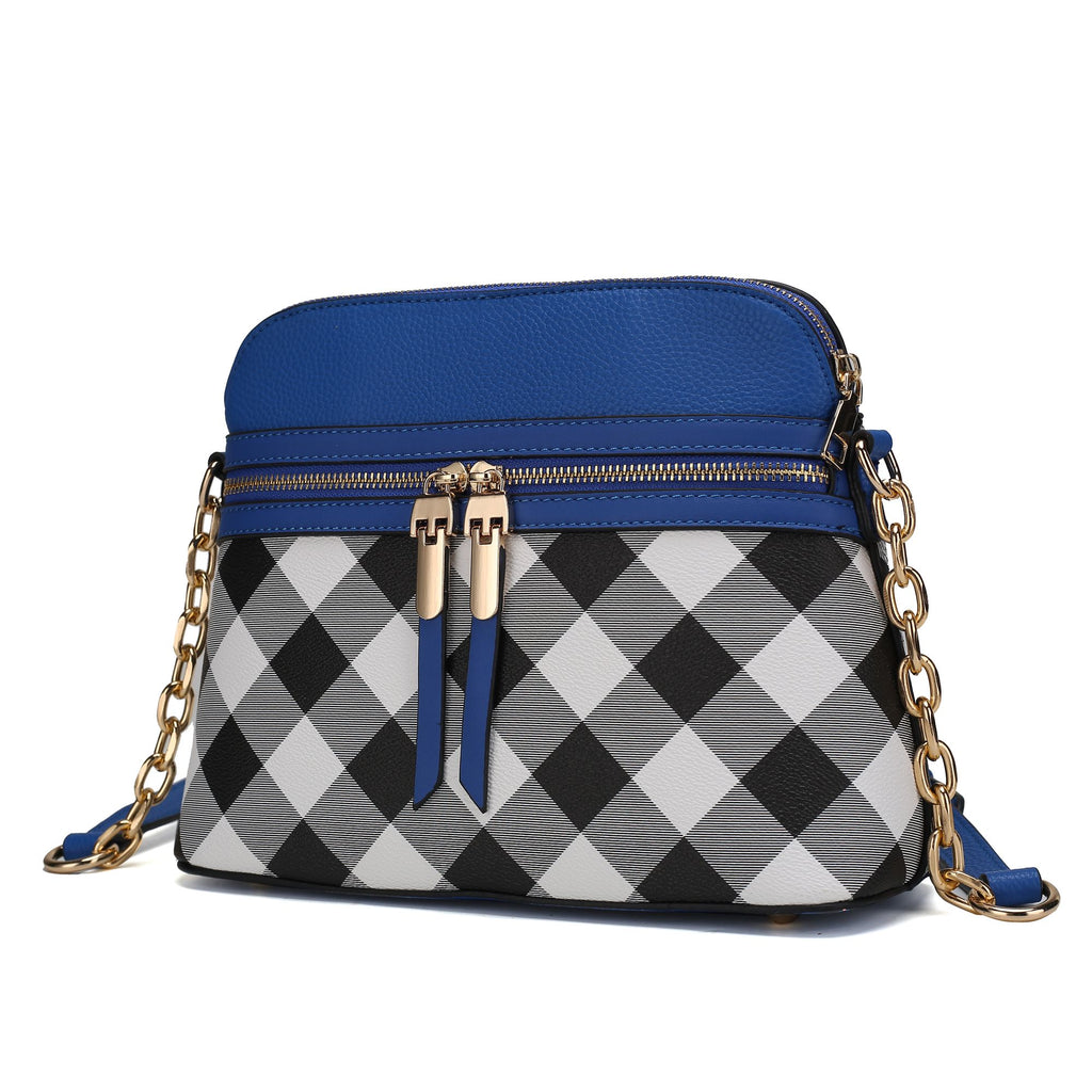 MKF Collection Suki Checkered Crossbody Handbag by Mia K