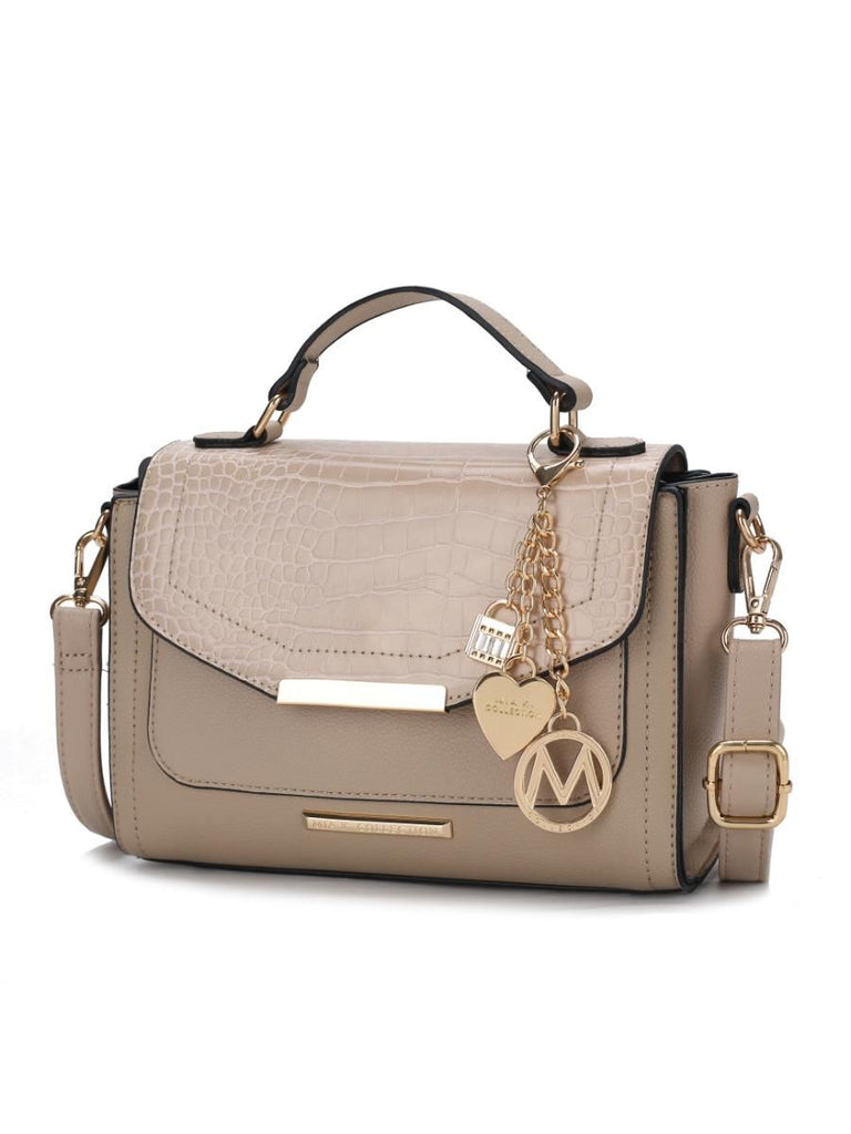 MKF Collection Sylvie Croco Embossed Vegan Leather Women Shoulder by Mia k
