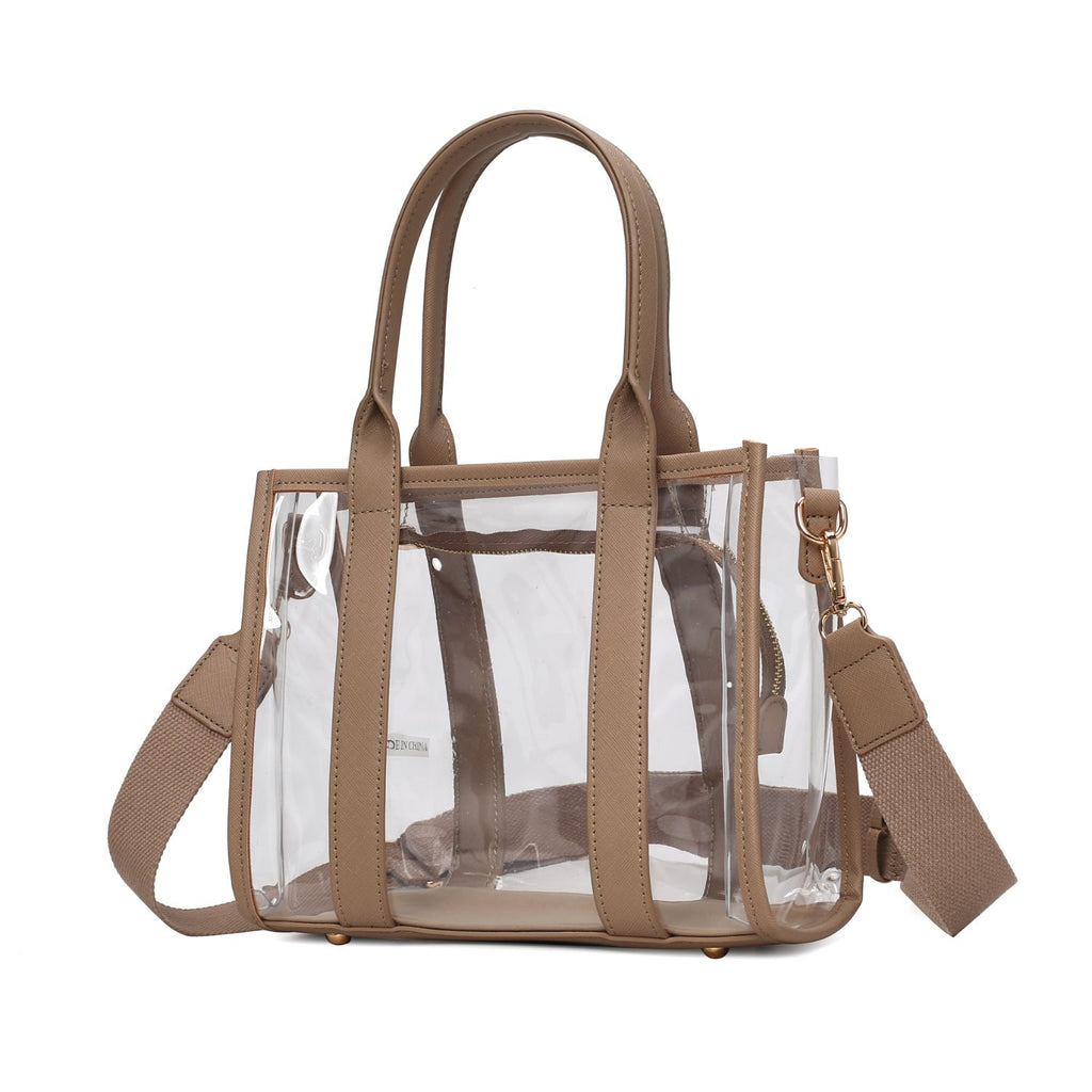 MKF Collection Tatiana Women Clear Bag Women Tote bag Handbag By Mia K