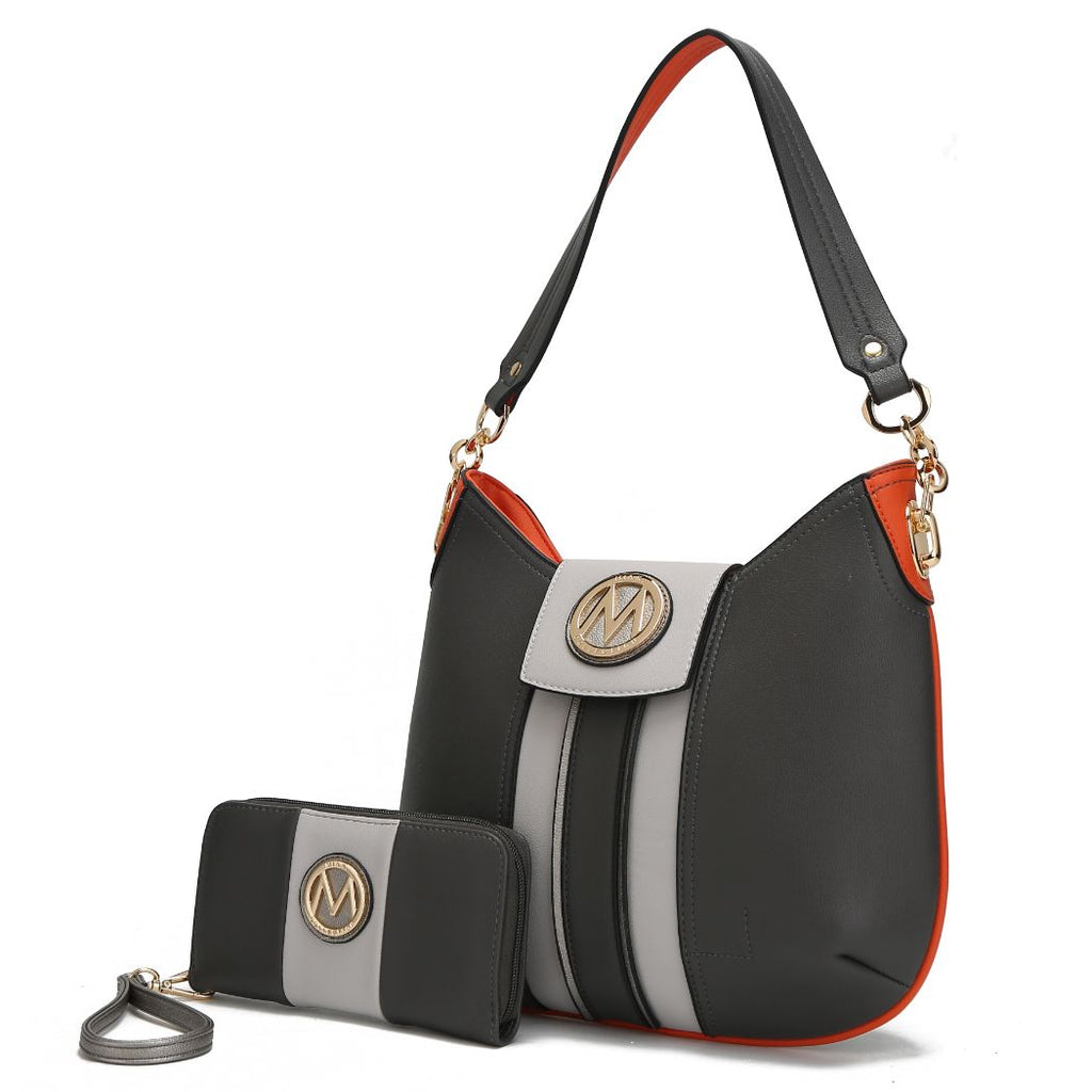 MKF Collection Torri Women's Hobo Shoulder Bag with Wallet By Mia K