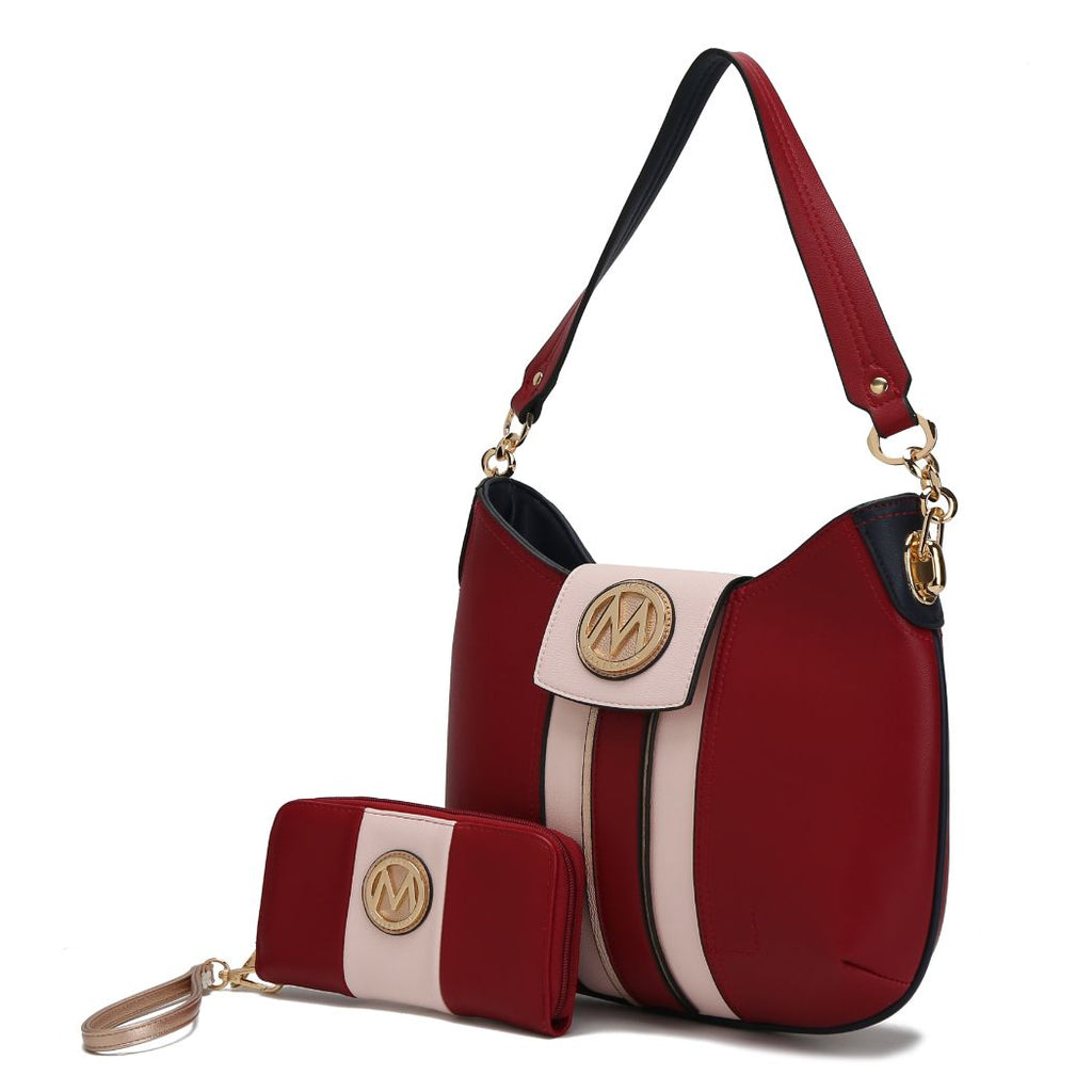 MKF Collection Torri Women's Hobo Shoulder Bag with Wallet By Mia K
