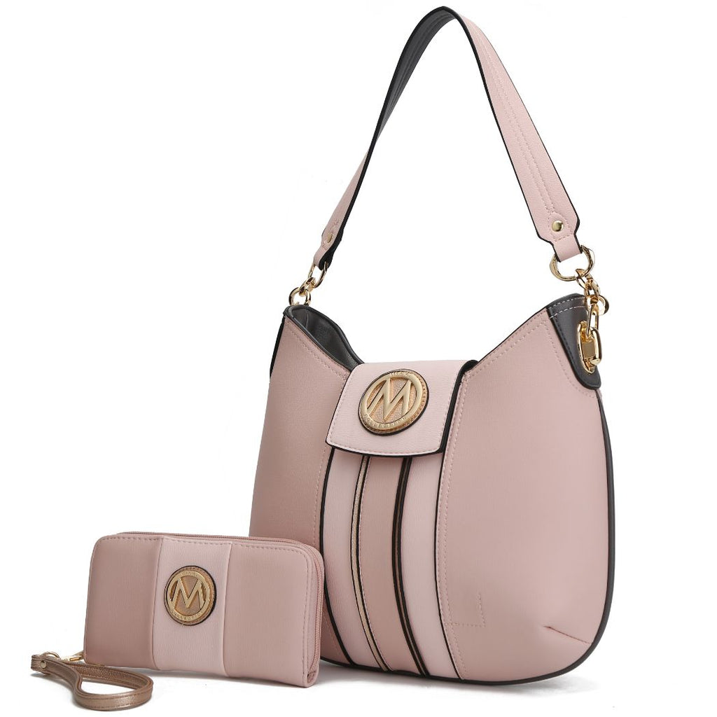 MKF Collection Torri Women's Hobo Shoulder Bag with Wallet By Mia K