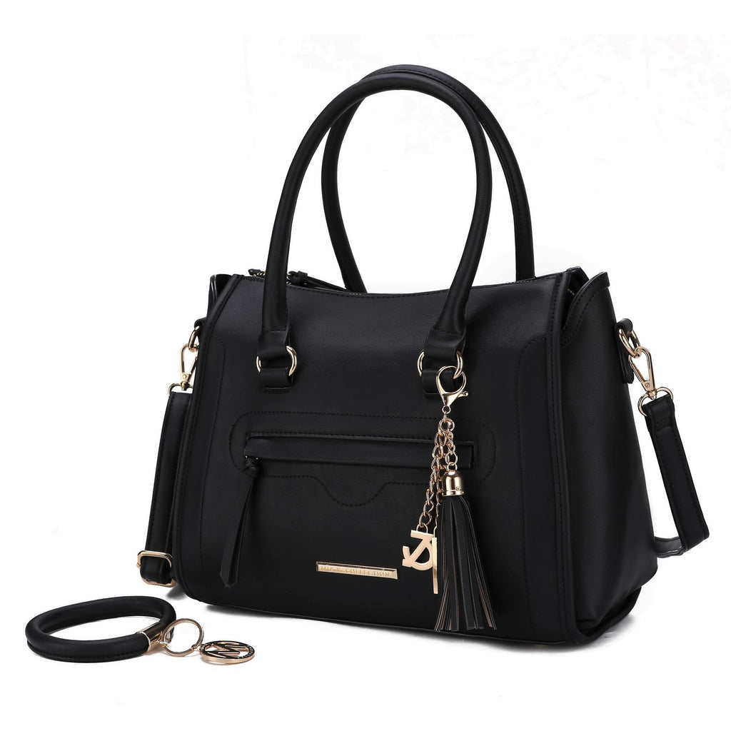 MKF Collection Valeria Satchel Handbag with Keyring by Mia K