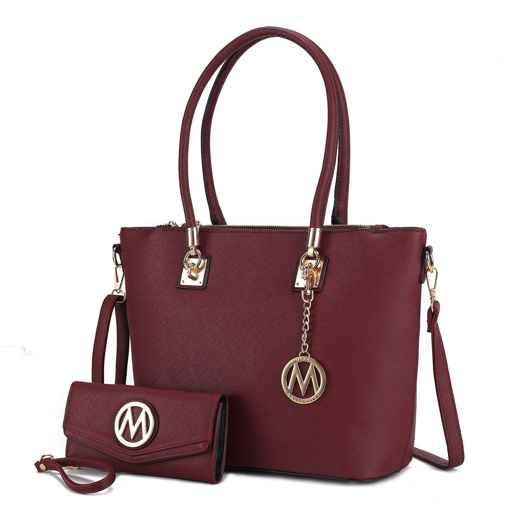 MKF Collection Vanessa Tote Handbag & Wallet Set by Mia K