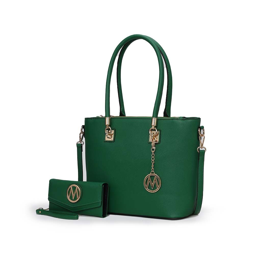 MKF Collection Vanessa Tote Handbag & Wallet Set by Mia K